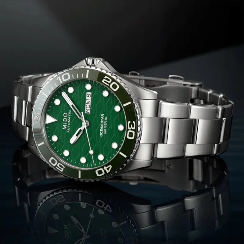 Mido Ocean Star 200C Green Dial Steel Men's Watch  M042.430.11.091.00